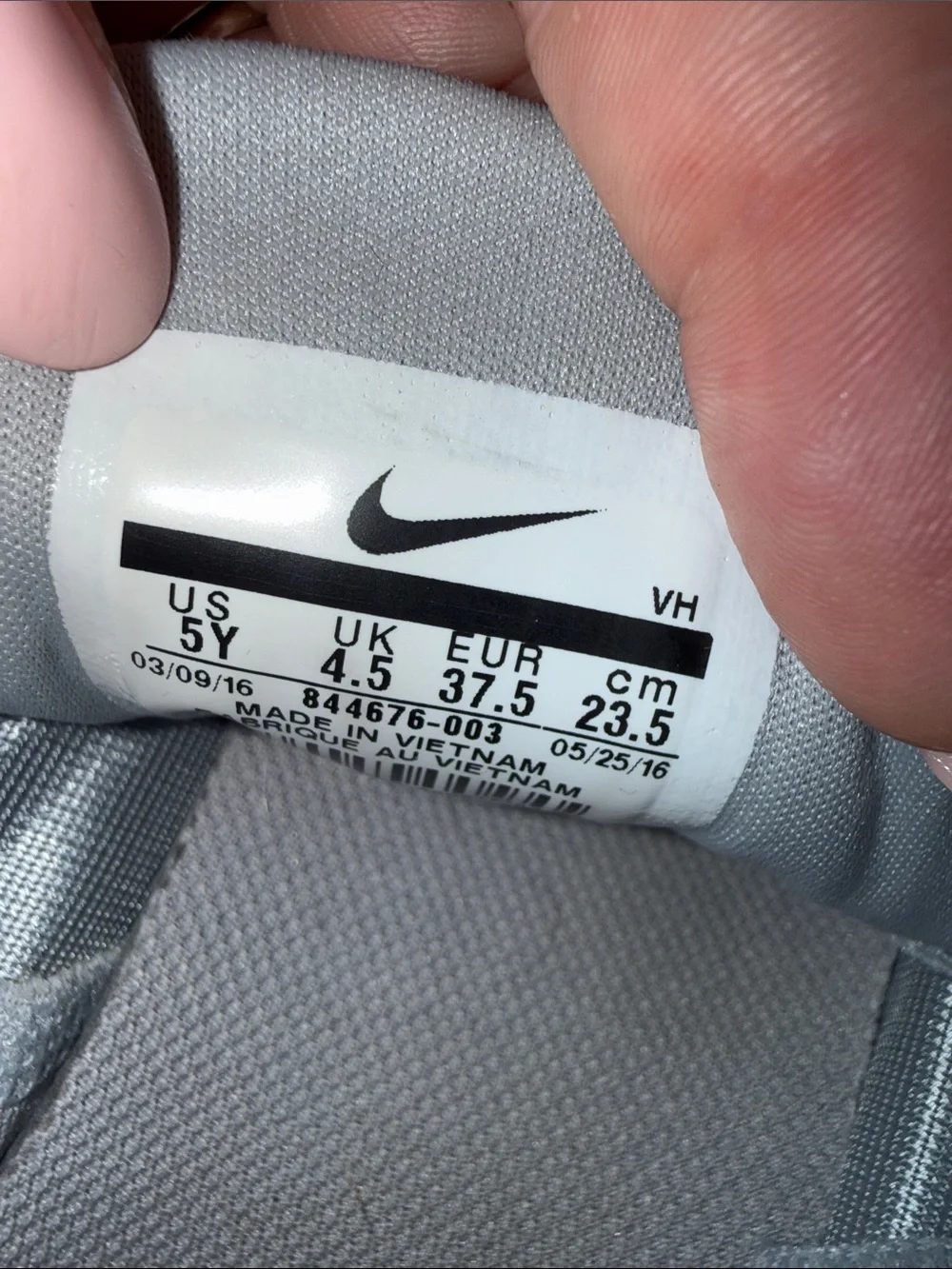 Nike Kids Light Gray Mesh Sneakers - White Accents